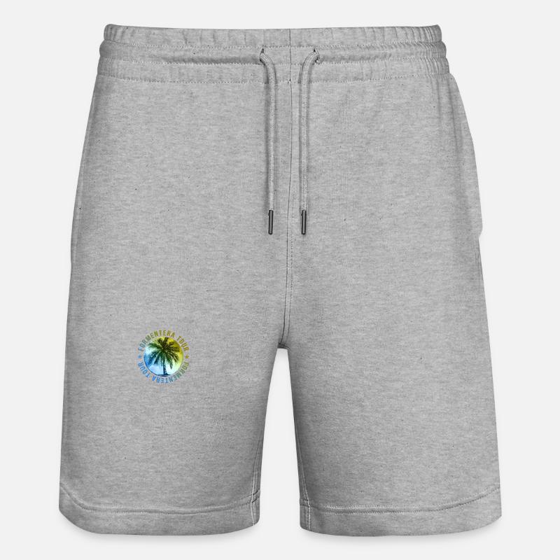 Vacances à Formentera Tour - Short de jogging bio TRAINER Stanley/Stella unisexe - gris chiné