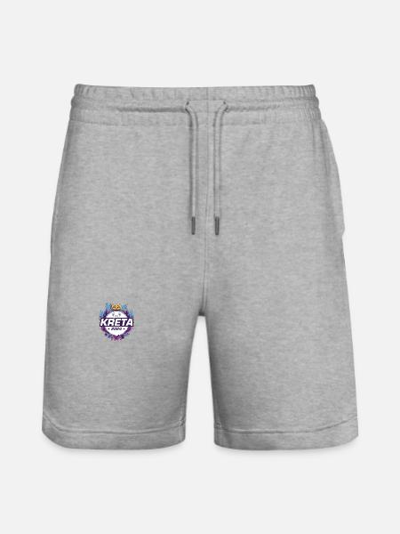 Kreta 2024 - Stanley/Stella Unisex Bio Joggingshorts Trainer - Grau meliert