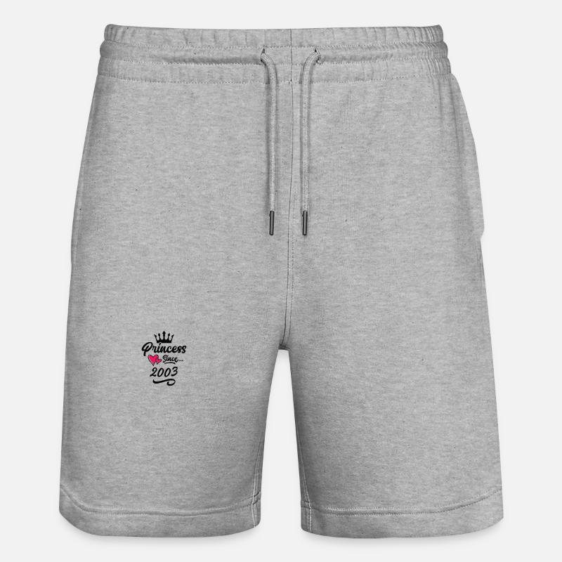2003 Anniversaire de la princesse - Short de jogging bio TRAINER Stanley/Stella unisexe - gris chiné