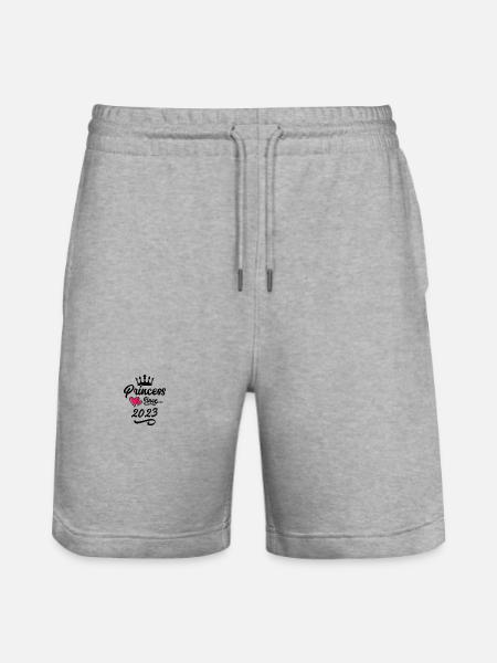 2023 Princess Birthday - Stanley/Stella Trainer Unisex Organic Jogging Shorts - heather grey