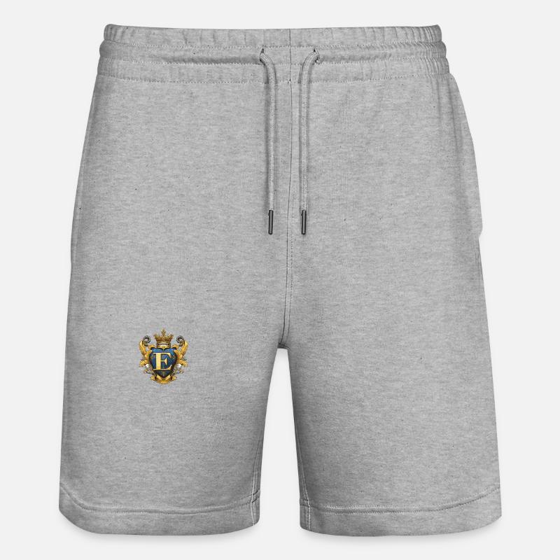 Couronne de logo E Letter - Short de jogging bio TRAINER Stanley/Stella unisexe - gris chiné