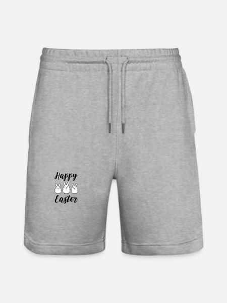 Joyeux lapins de Pâques - Short de jogging bio TRAINER Stanley/Stella unisexe - gris chiné