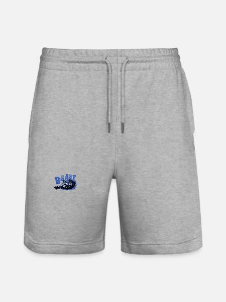 wolf beast - Stanley/Stella Unisex Bio Joggingshorts Trainer  - Grau meliert