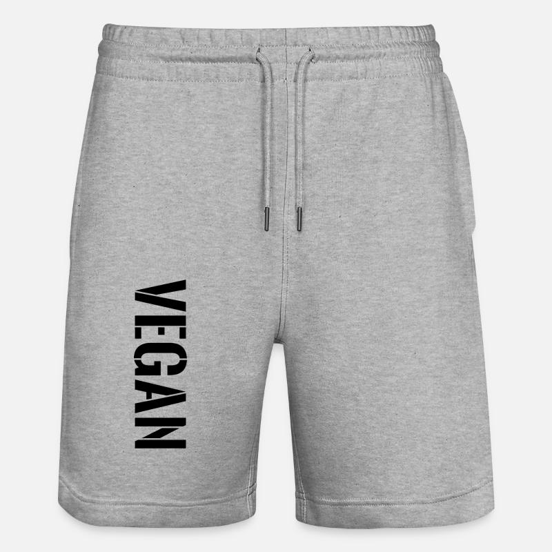 Végétaliens végétaliens - Short de jogging bio TRAINER Stanley/Stella unisexe - gris chiné
