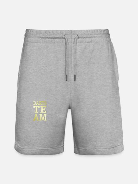 Darts Team - Stanley/Stella Trainer Unisex Organic Jogging Shorts - heather grey