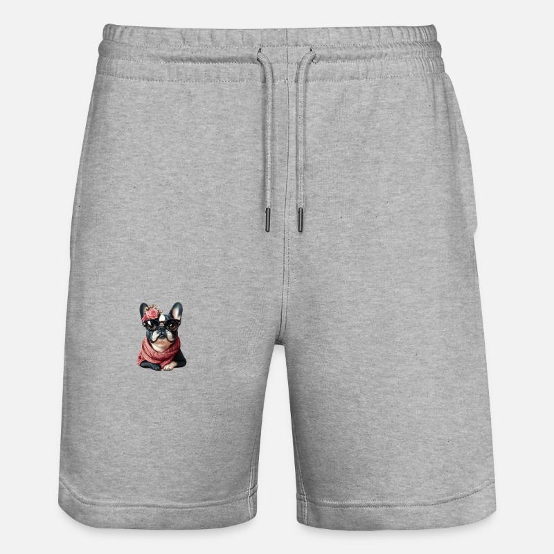 Lovely Bully - Short de jogging bio TRAINER Stanley/Stella unisexe - gris chiné