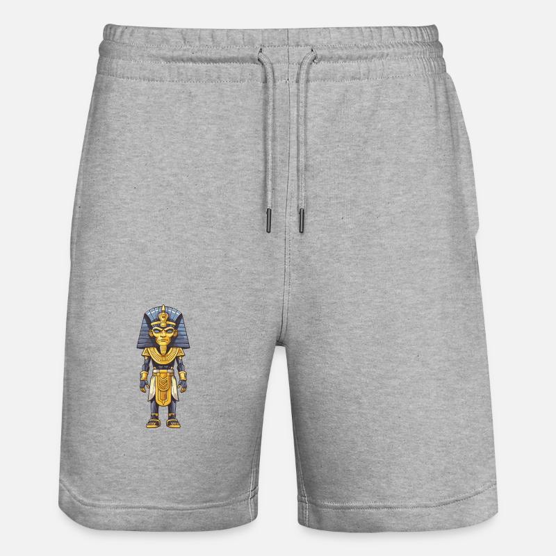 Bande dessinée Pharaon - Short de jogging bio TRAINER Stanley/Stella unisexe - gris chiné