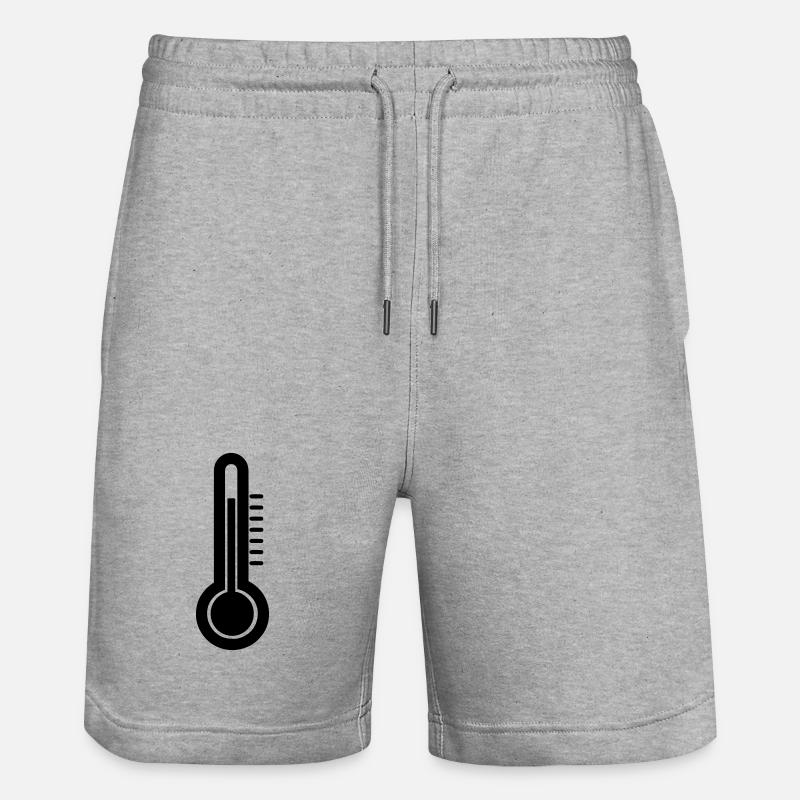 Isolation du thermomètre - Short de jogging bio TRAINER Stanley/Stella unisexe - gris chiné