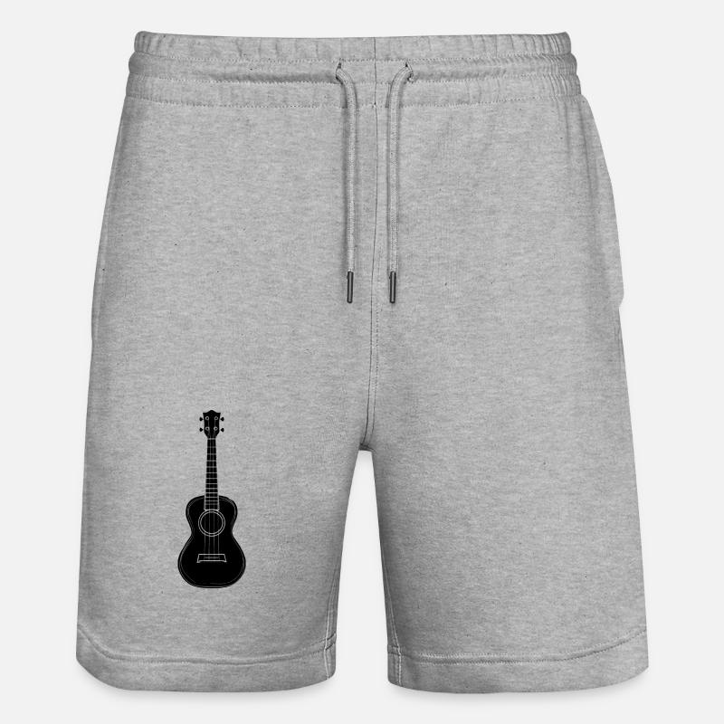 Schizzo sull'ukulele - Pantaloncini da jogger ecologici unisex Trainer di Stanley/Stella - grigio melange