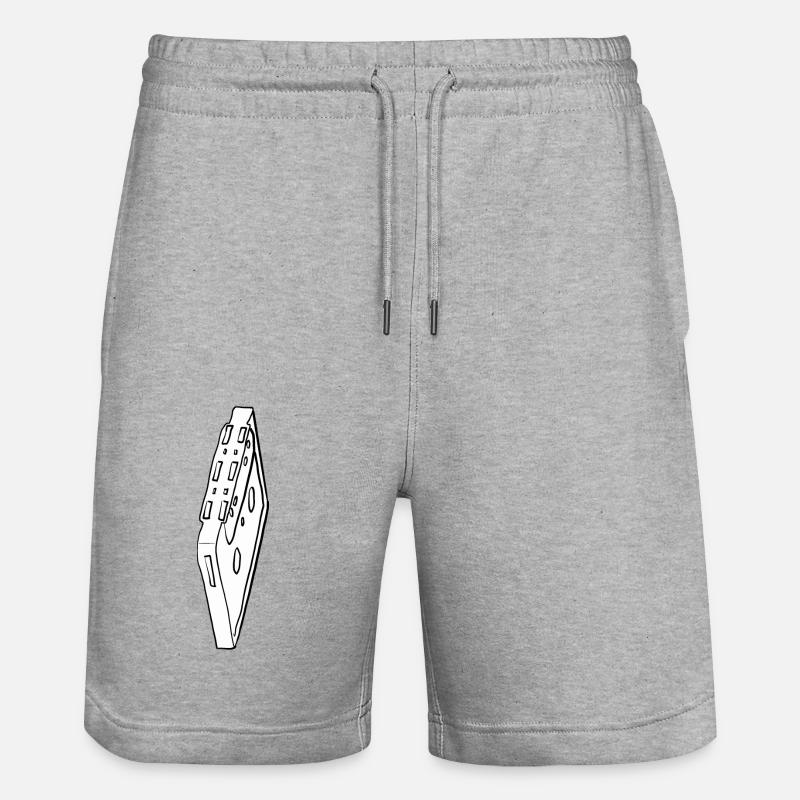 Cassette musicale - Short de jogging bio TRAINER Stanley/Stella unisexe - gris chiné