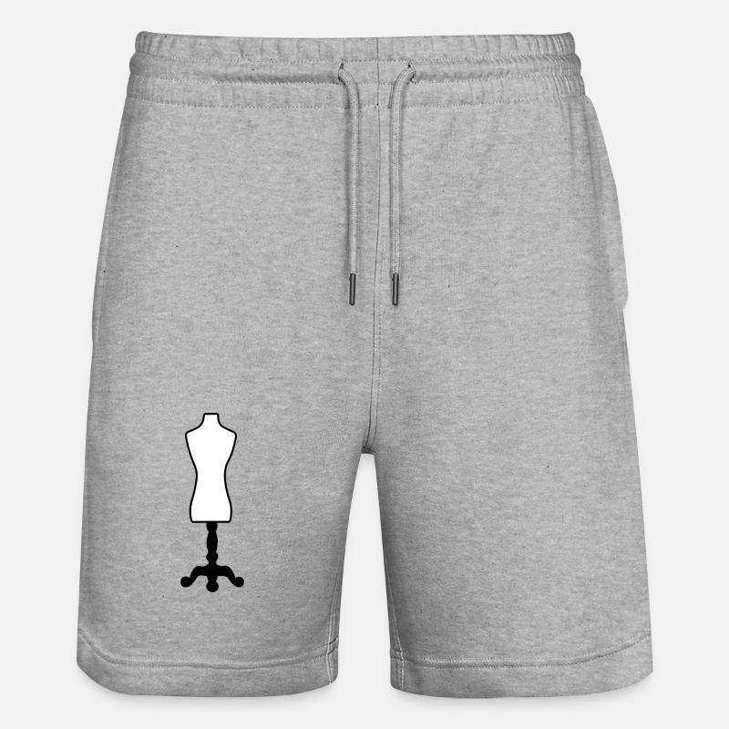 Mannequin de mode - Short de jogging bio TRAINER Stanley/Stella unisexe - gris chiné