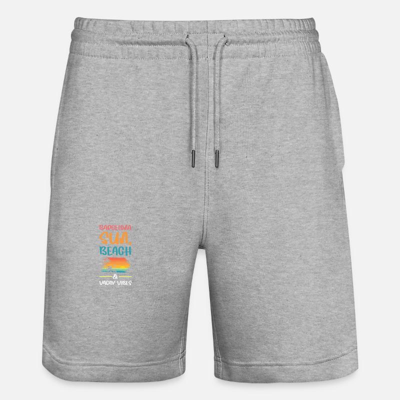Ambiance de vacances à Barcelone - Short de jogging bio TRAINER Stanley/Stella unisexe - gris chiné