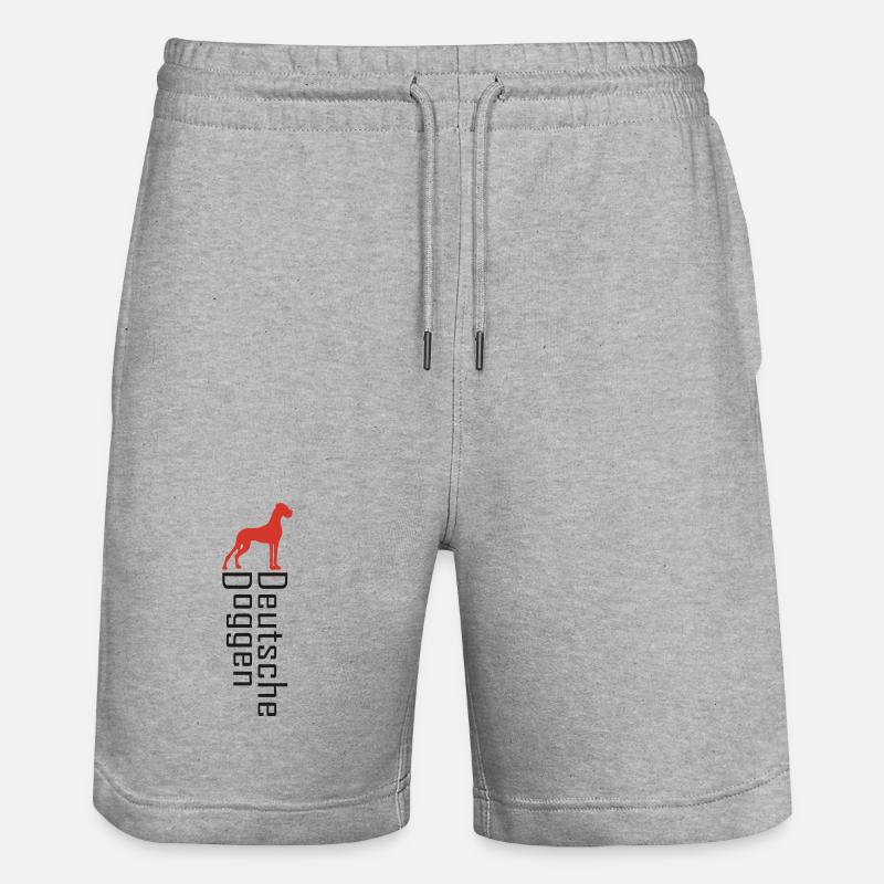 Écriture et Dane-dessus - Short de jogging bio TRAINER Stanley/Stella unisexe - gris chiné