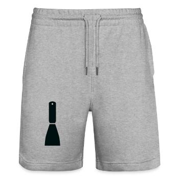 Minimalist Spatula – Craftsmanship - Stanley/Stella Trainer Unisex Organic Jogging Shorts - heather grey - Front - Nik (191cm) & Marisol (170cm)