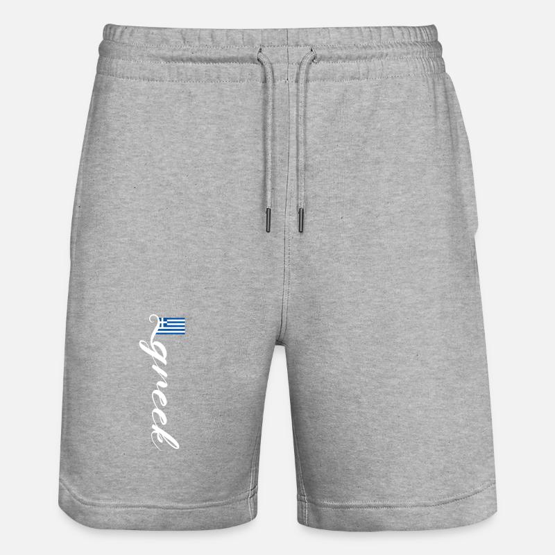 Grèce - Short de jogging bio TRAINER Stanley/Stella unisexe - gris chiné