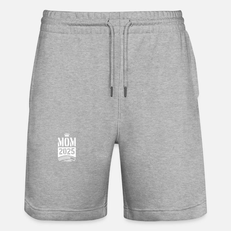 Mama 2025 Chargement Maman - Short de jogging bio TRAINER Stanley/Stella unisexe - gris chiné