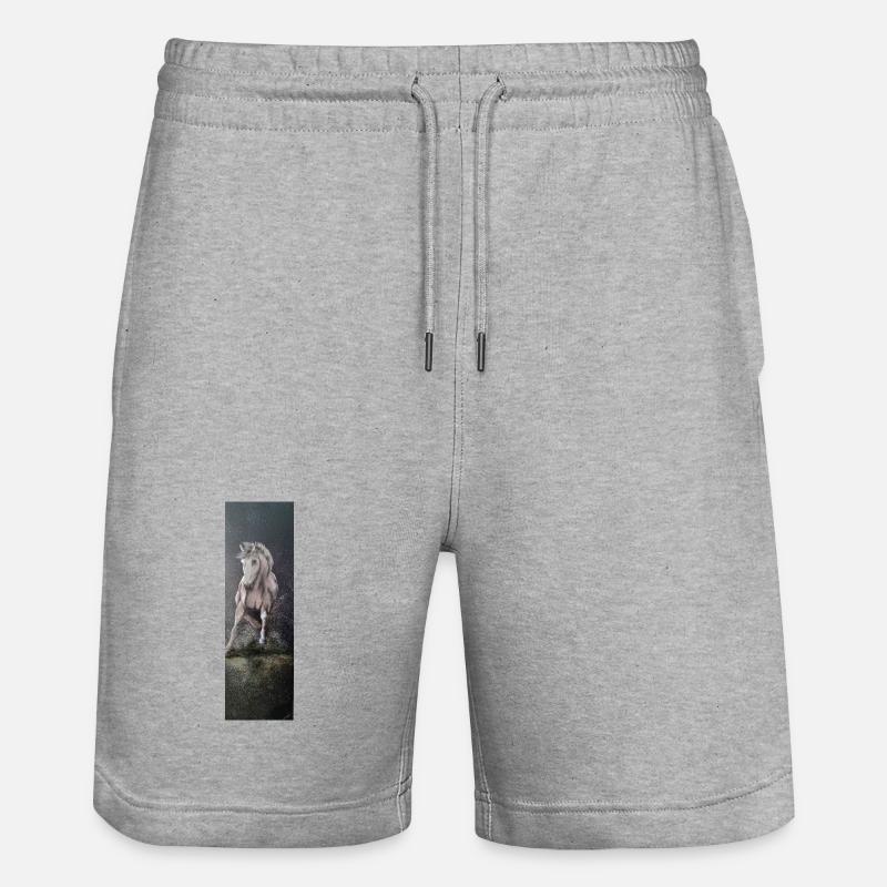 Cheval Sauvage - Short de jogging bio TRAINER Stanley/Stella unisexe - gris chiné