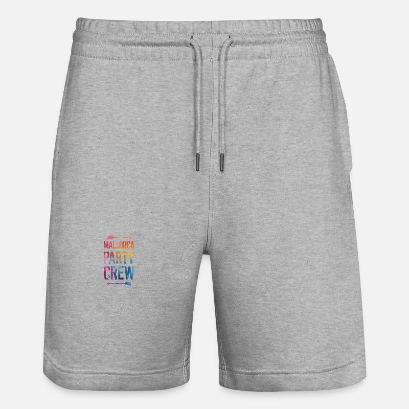 Majorque Party Crew dit - Short de jogging bio TRAINER Stanley/Stella unisexe - gris chiné