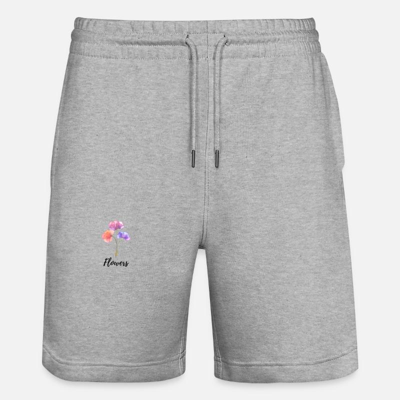 Fleur - Short de jogging bio TRAINER Stanley/Stella unisexe - gris chiné