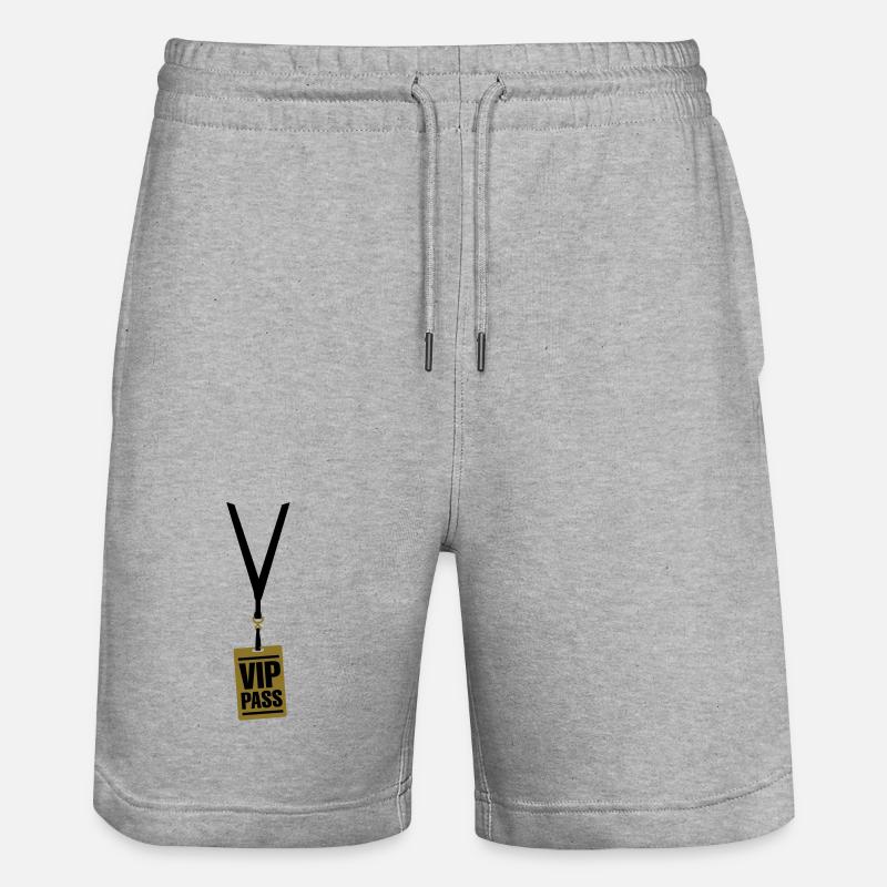 VIP pass - Short de jogging bio TRAINER Stanley/Stella unisexe - gris chiné