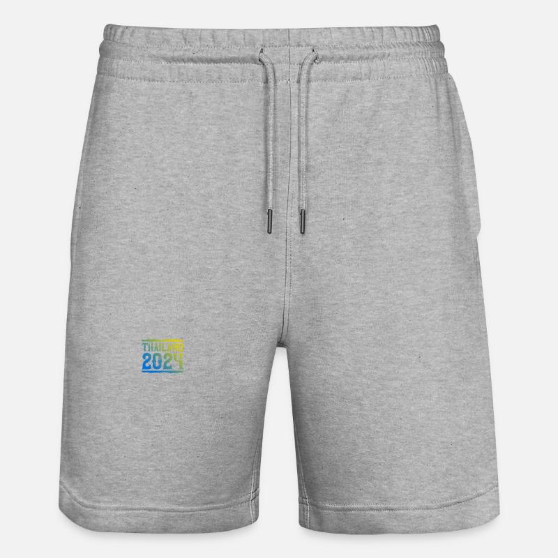Thaïlande 2024 - Short de jogging bio TRAINER Stanley/Stella unisexe - gris chiné