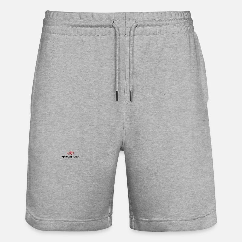 dancing crew herz - Stanley/Stella Unisex Bio Joggingshorts Trainer  - Grau meliert