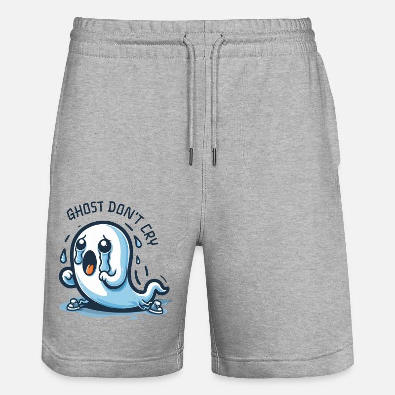 Fantôme ne pleure pas - Short de jogging bio TRAINER Stanley/Stella unisexe - gris chiné