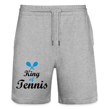 tennis - Short de jogging bio TRAINER Stanley/Stella unisexe - gris chiné - Devant - Nik (191cm) & Marisol (170cm)