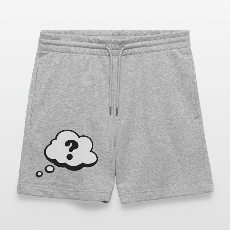 Comic speech bubble question mark Stanley/Stella Trainer Unisex Organic Jogging Shorts
