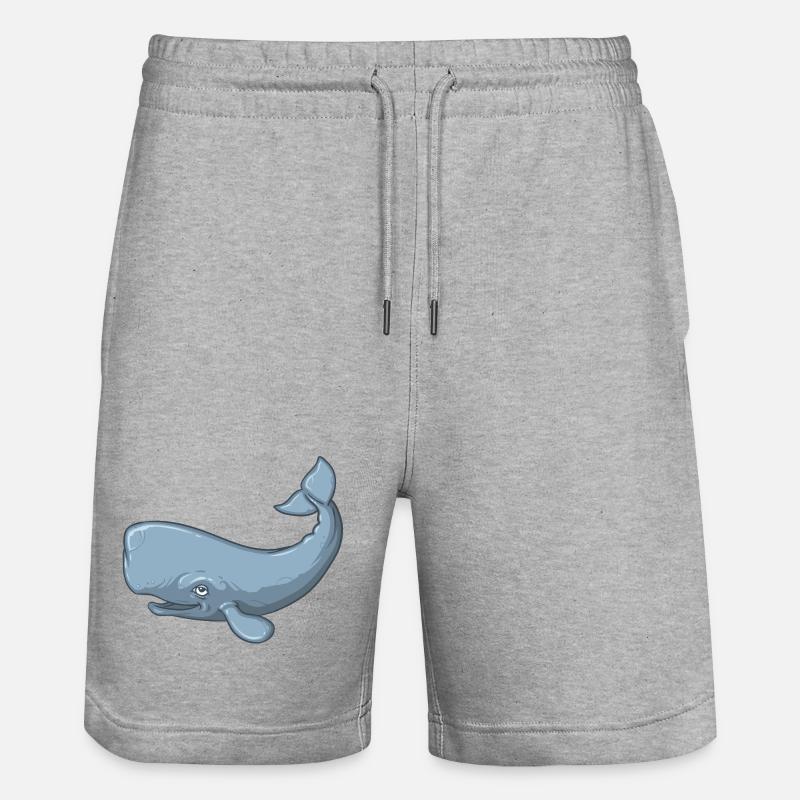 Sperm Whale - Short de jogging bio TRAINER Stanley/Stella unisexe - gris chiné