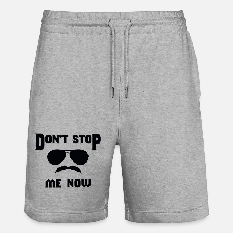 Don't stop me now, freddie hommage - Short de jogging bio TRAINER Stanley/Stella unisexe - gris chiné