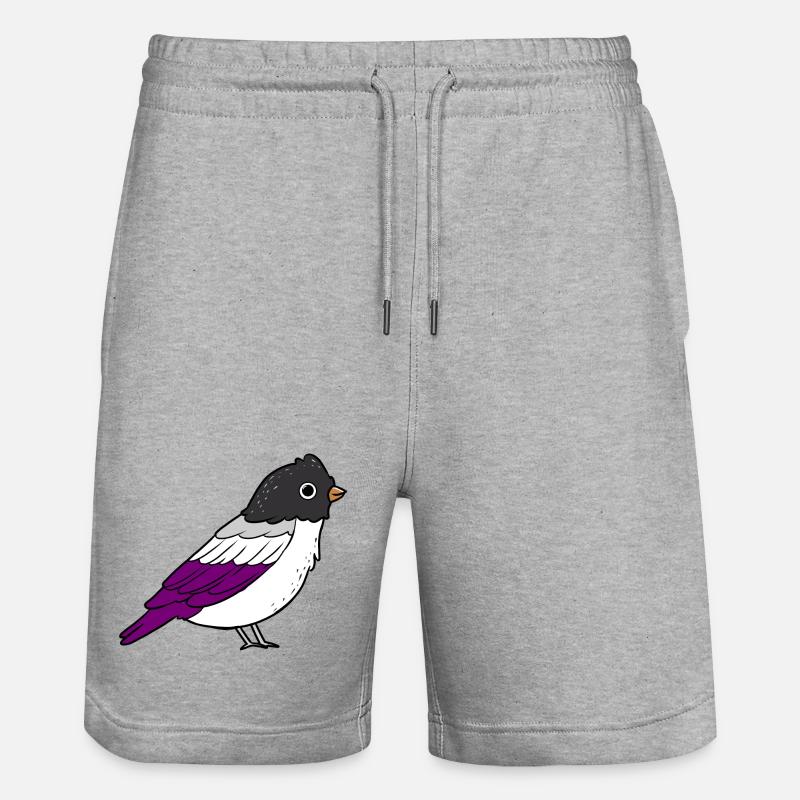 Asexué Bird Ace Pride - Short de jogging bio TRAINER Stanley/Stella unisexe - gris chiné
