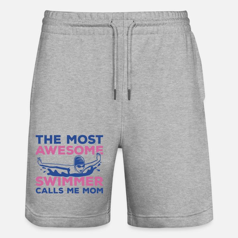 Mère nageuse - Short de jogging bio TRAINER Stanley/Stella unisexe - gris chiné