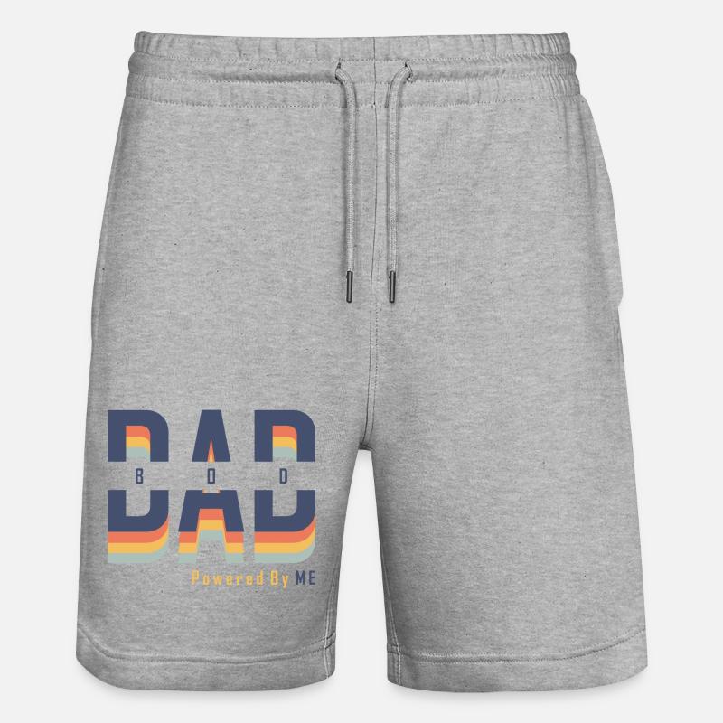 Dad Bod powered by Me - Short de jogging bio TRAINER Stanley/Stella unisexe - gris chiné
