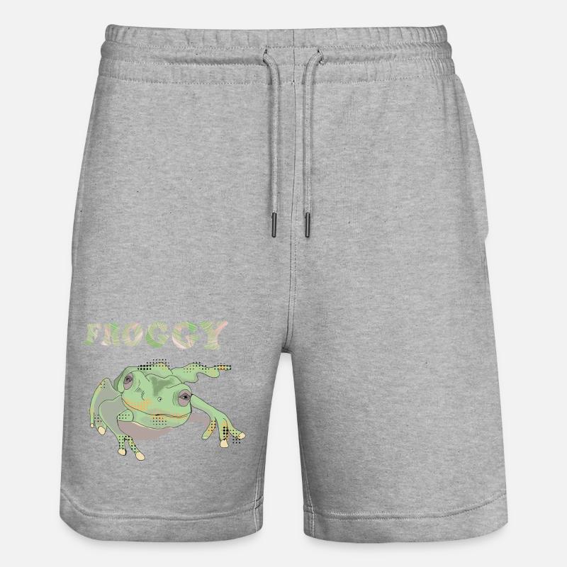 Froggie - Short de jogging bio TRAINER Stanley/Stella unisexe - gris chiné