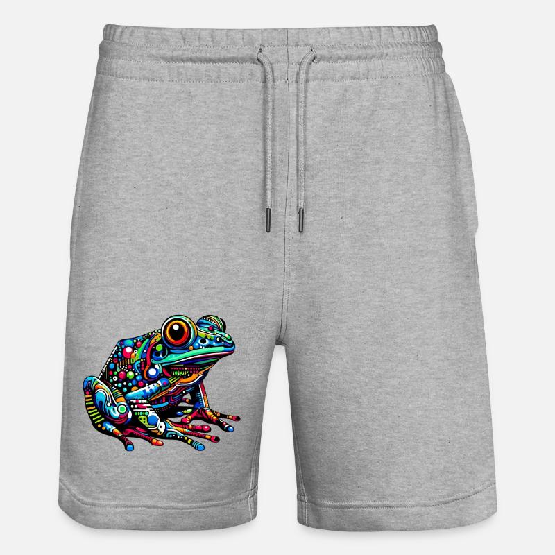 Grenouille - Short de jogging bio TRAINER Stanley/Stella unisexe - gris chiné