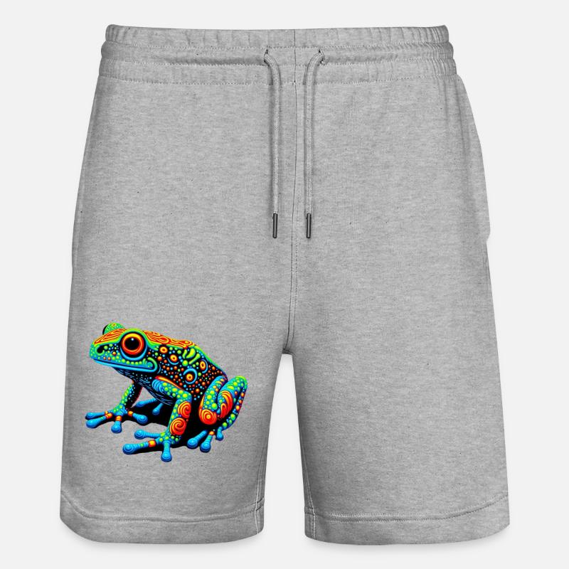 Grenouille - Short de jogging bio TRAINER Stanley/Stella unisexe - gris chiné