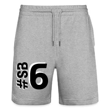 SB6-KARTON - Stanley/Stella Unisex Bio Joggingshorts Trainer  - Grau meliert - Vorne - Nik (191cm) & Marisol (170cm)