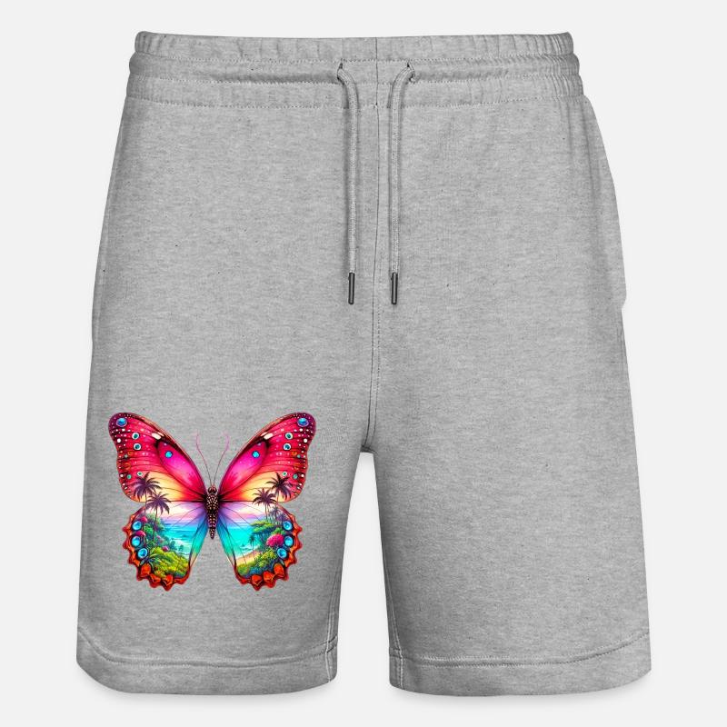 Papillon - Short de jogging bio TRAINER Stanley/Stella unisexe - gris chiné