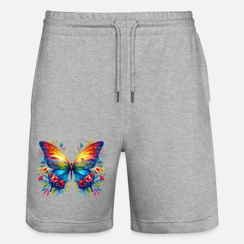 Papillon - Short de jogging bio TRAINER Stanley/Stella unisexe - gris chiné