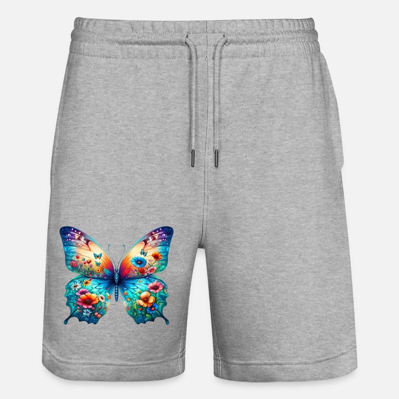 Papillon - Short de jogging bio TRAINER Stanley/Stella unisexe - gris chiné
