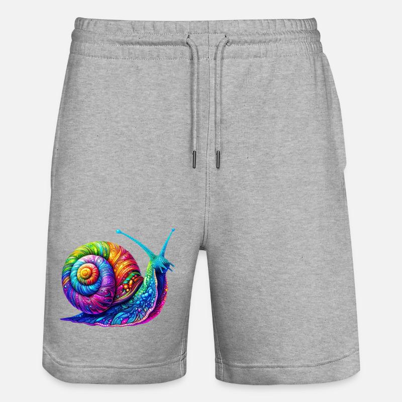 Escargot - Short de jogging bio TRAINER Stanley/Stella unisexe - gris chiné