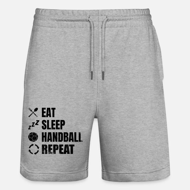 Handball Routine - Short de jogging bio TRAINER Stanley/Stella unisexe - gris chiné