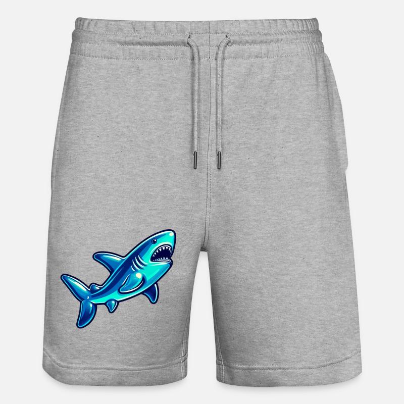 Requin - Short de jogging bio TRAINER Stanley/Stella unisexe - gris chiné