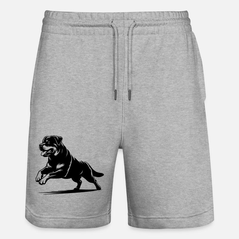 Rottweiler - Short de jogging bio TRAINER Stanley/Stella unisexe - gris chiné