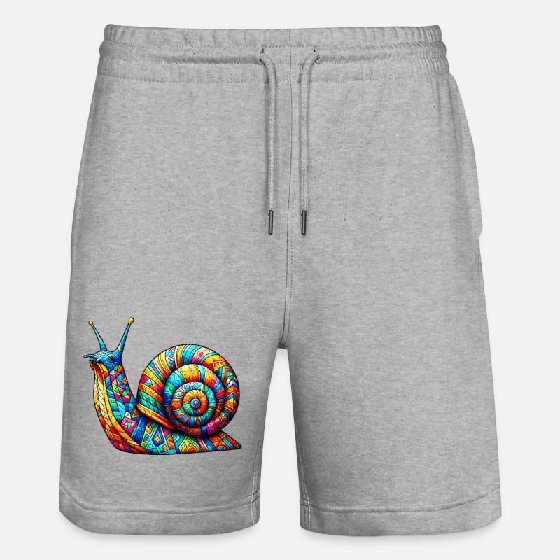 Escargot - Short de jogging bio TRAINER Stanley/Stella unisexe - gris chiné