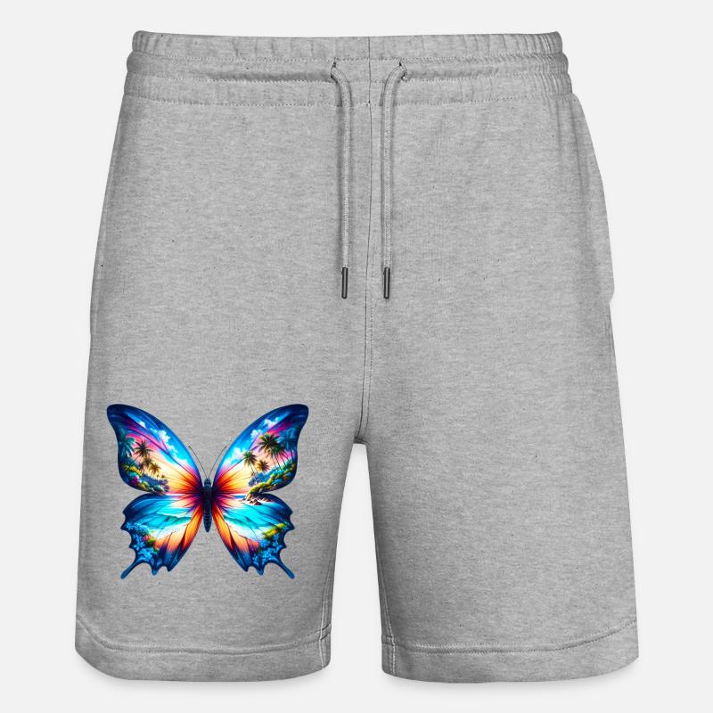 Papillon - Short de jogging bio TRAINER Stanley/Stella unisexe - gris chiné