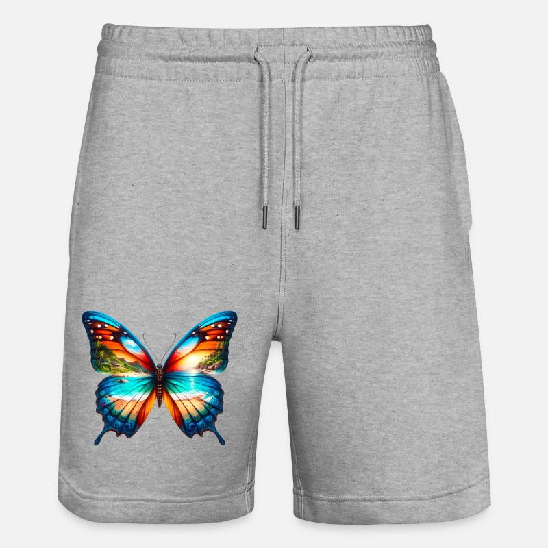 Papillon - Short de jogging bio TRAINER Stanley/Stella unisexe - gris chiné