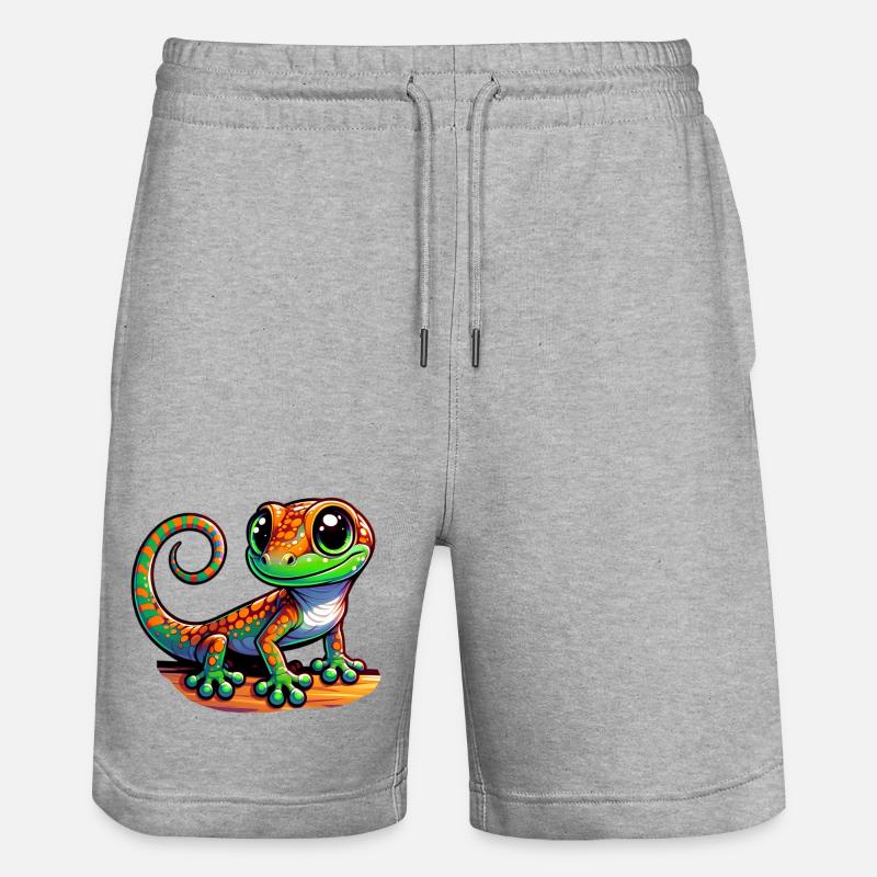 Gecko - Short de jogging bio TRAINER Stanley/Stella unisexe - gris chiné