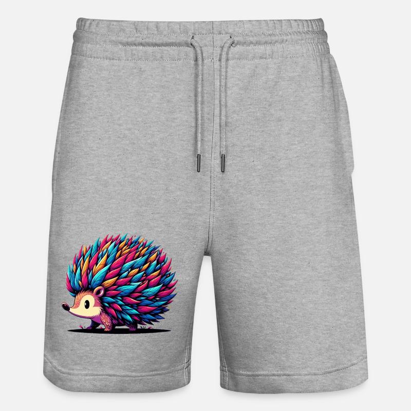 Hérisson - Short de jogging bio TRAINER Stanley/Stella unisexe - gris chiné